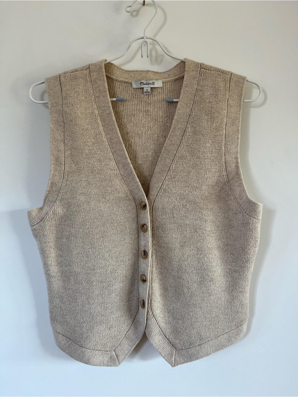 Madewell Wool-Cotton Blend Sweater Vest